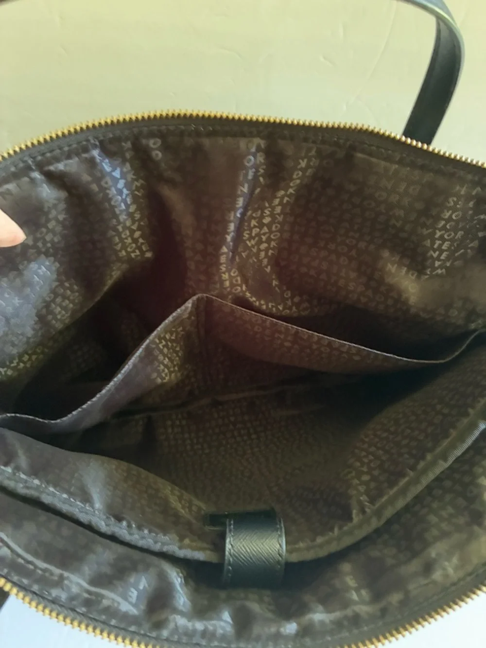 Kate Spade Black and White Polka Dot Nylon Laptop Bag with Detachable Strap
